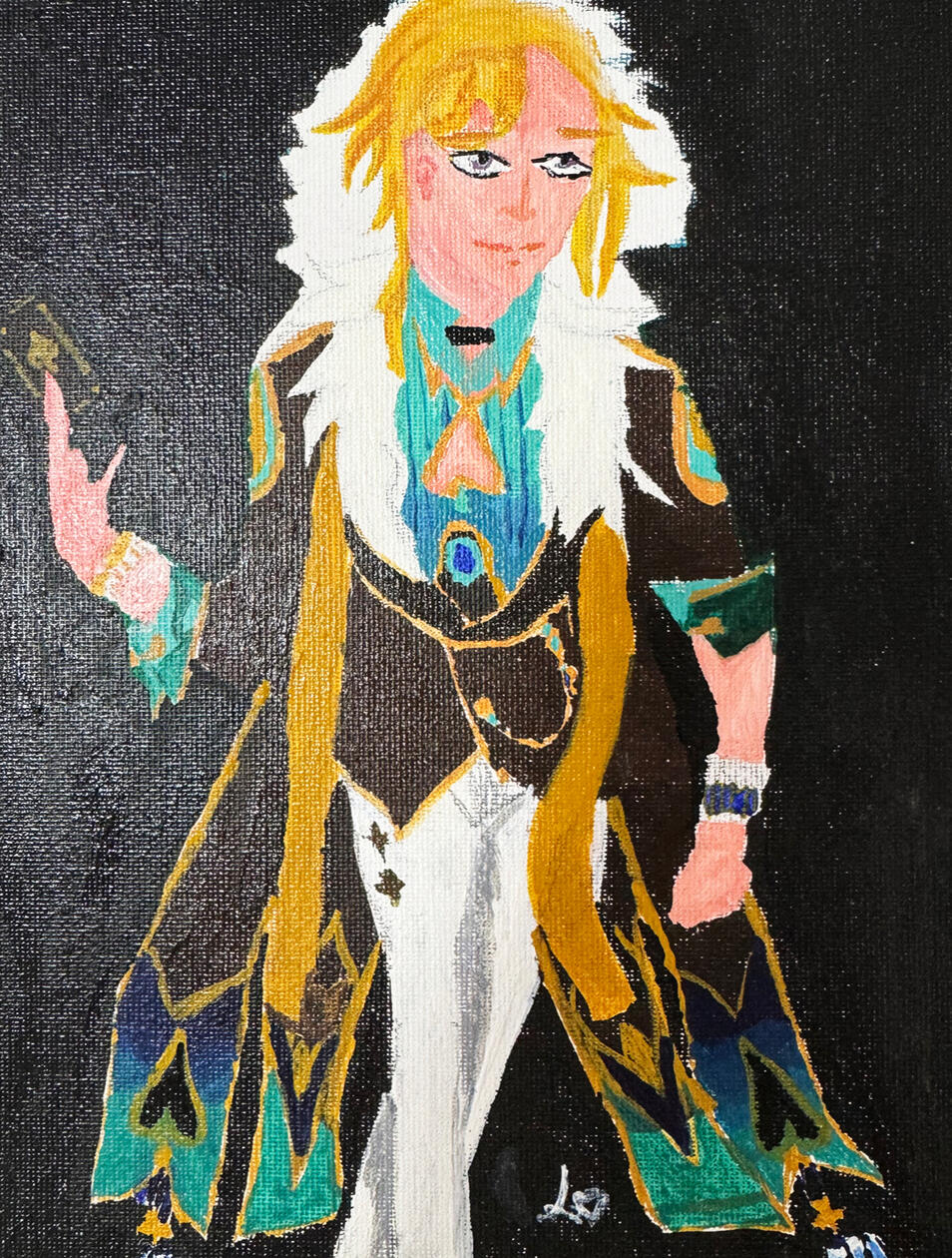 Aventurine (HSR) — Acrylic on Canvas
